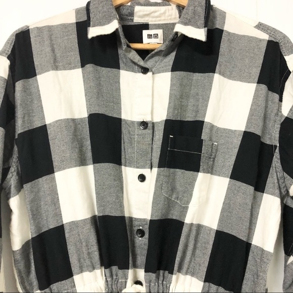 Uniqlo Plaid Long Sleeve Dress - Picture 2 of 5
